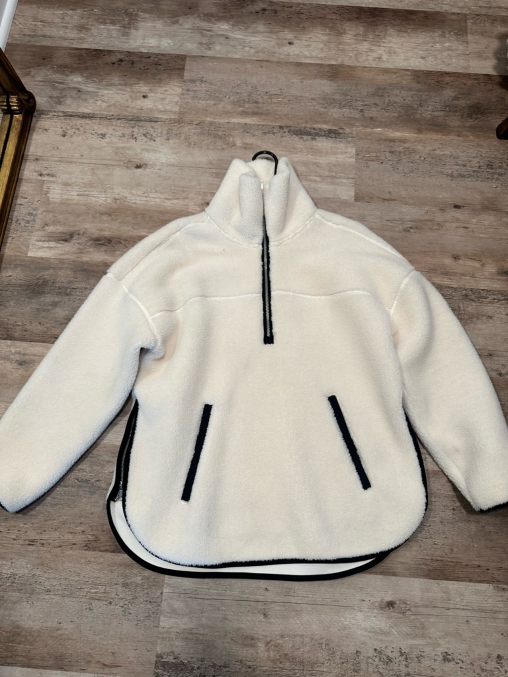 Abercrombie YPB Half- zip Sherpa pullover